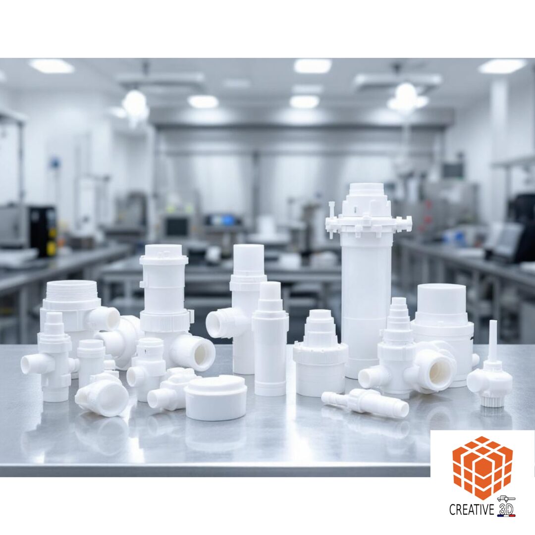Impression 3D en PVDF solutions techniques hautement performantes industries chimique médicale